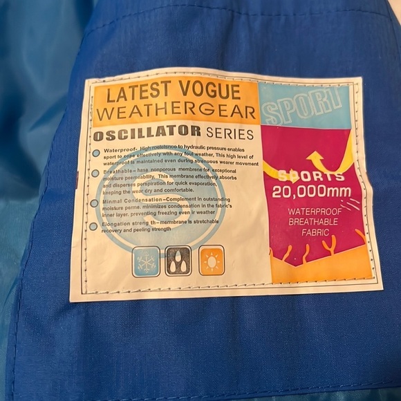 Latest Vogue weather gear oscillator series waterproof breathable jacket - Picture 2 of 5